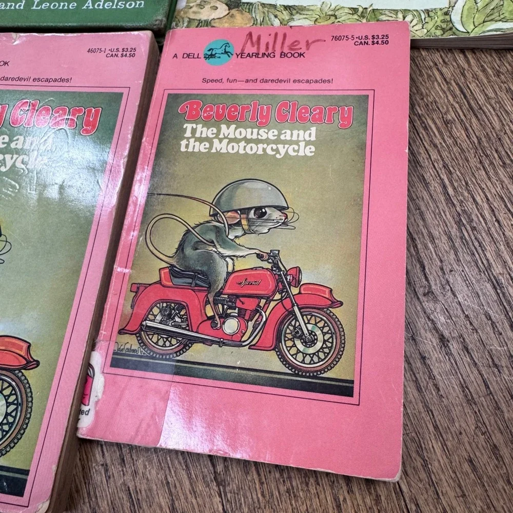 Vintage children's books lot The Mouse and Motorcycle, Frog and Toad, Old Rosie